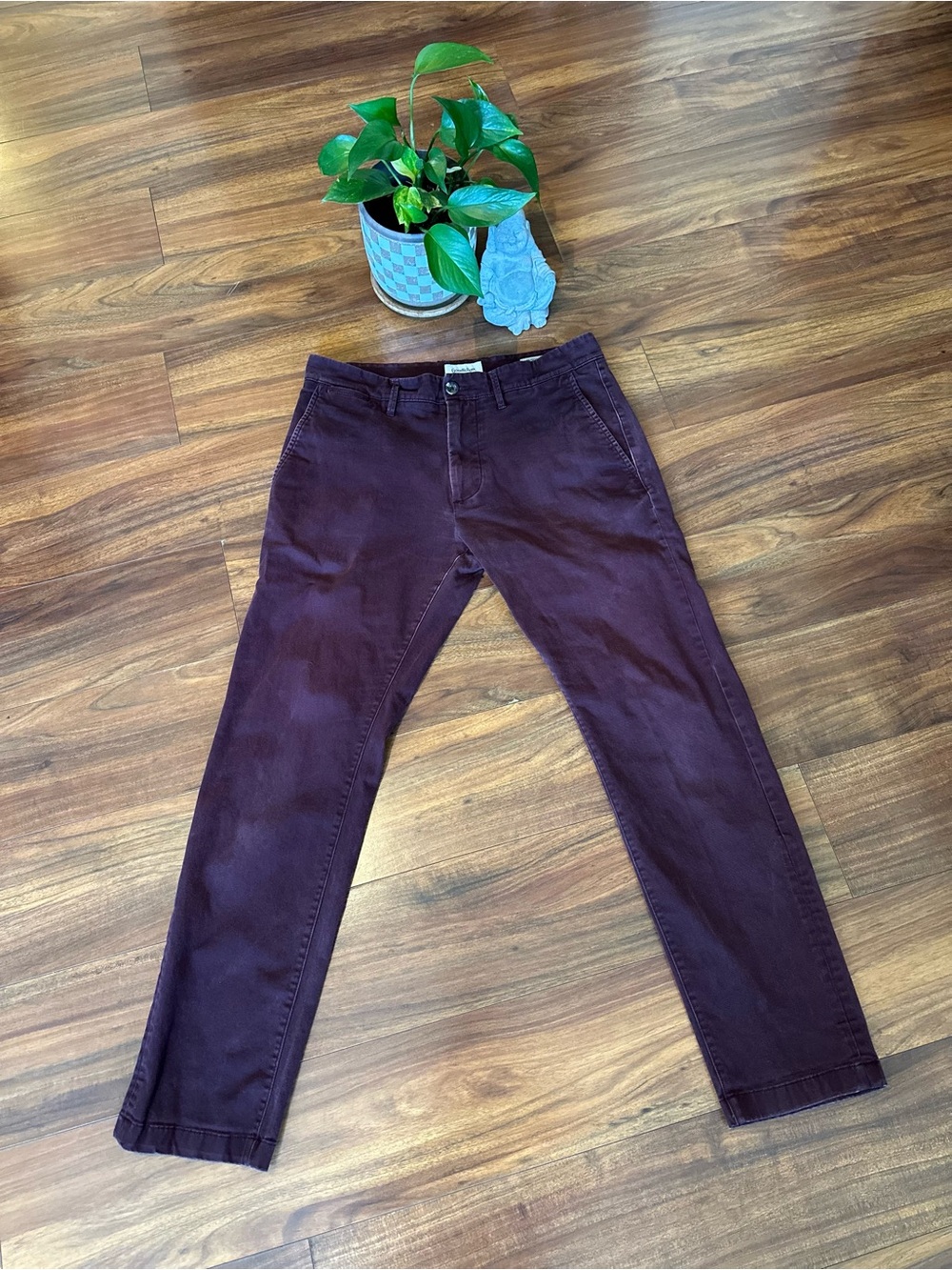 Goodfellow & Co. Hennepin Burgundy Chino 32x30